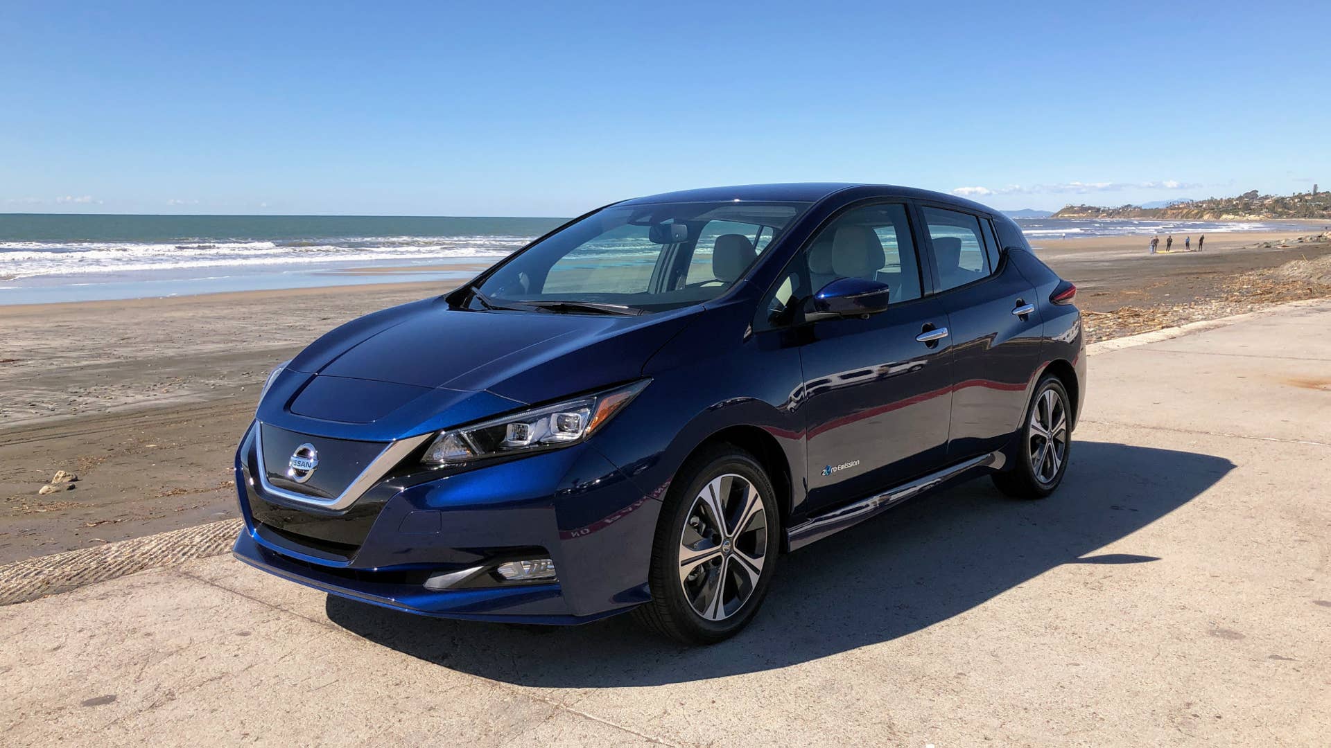 We drive the big battery Leaf.