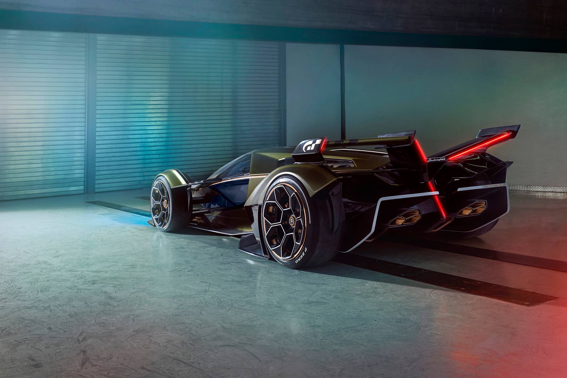 Lamborghini's single-seater, jet-inspired concept car for the Gran Turismo video game will be available next Spring powered by the Sian's 808-hp hybrid powertrain.