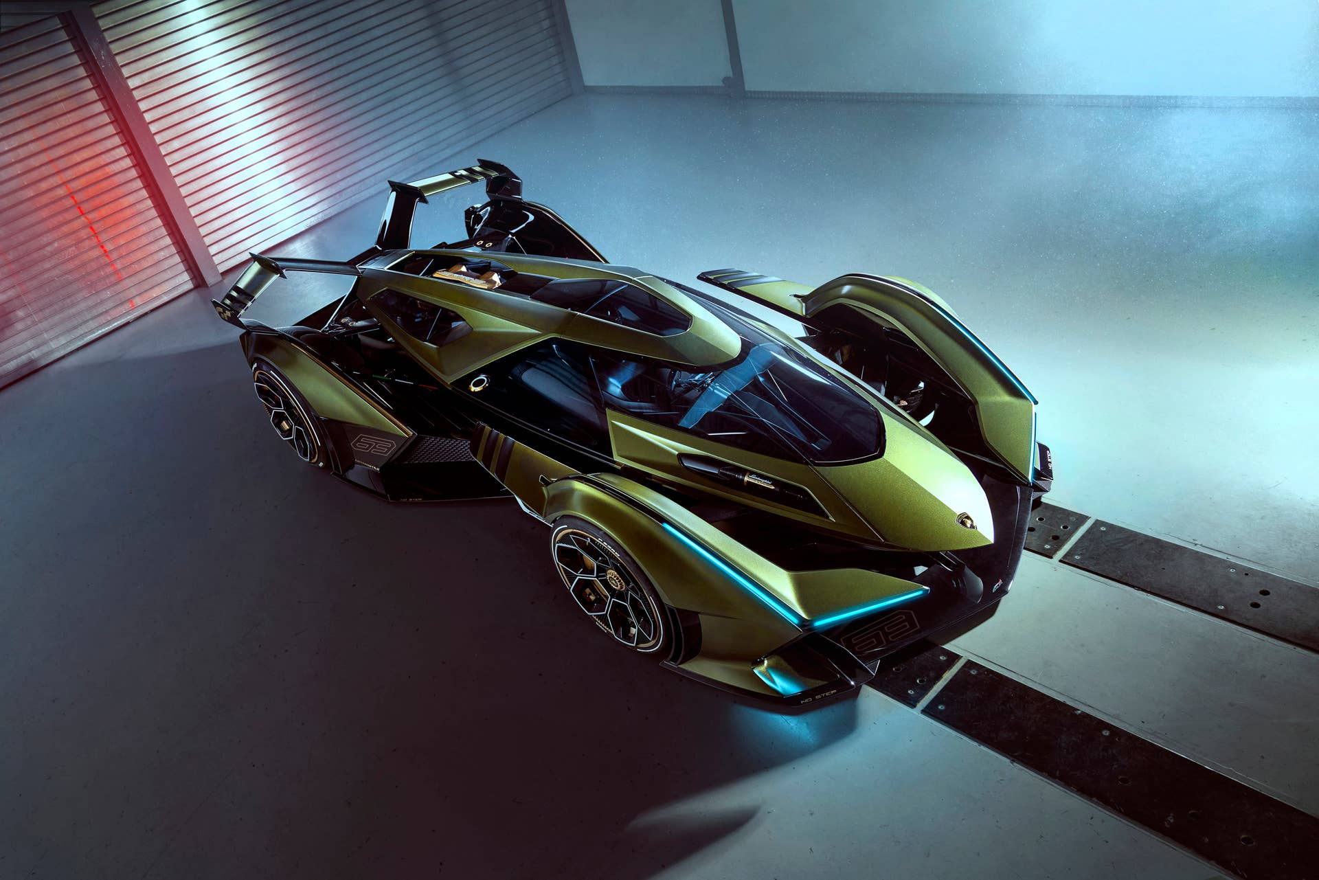 Lamborghini's single-seater, jet-inspired concept car for the Gran Turismo video game will be available next Spring powered by the Sian's 808-hp hybrid powertrain.