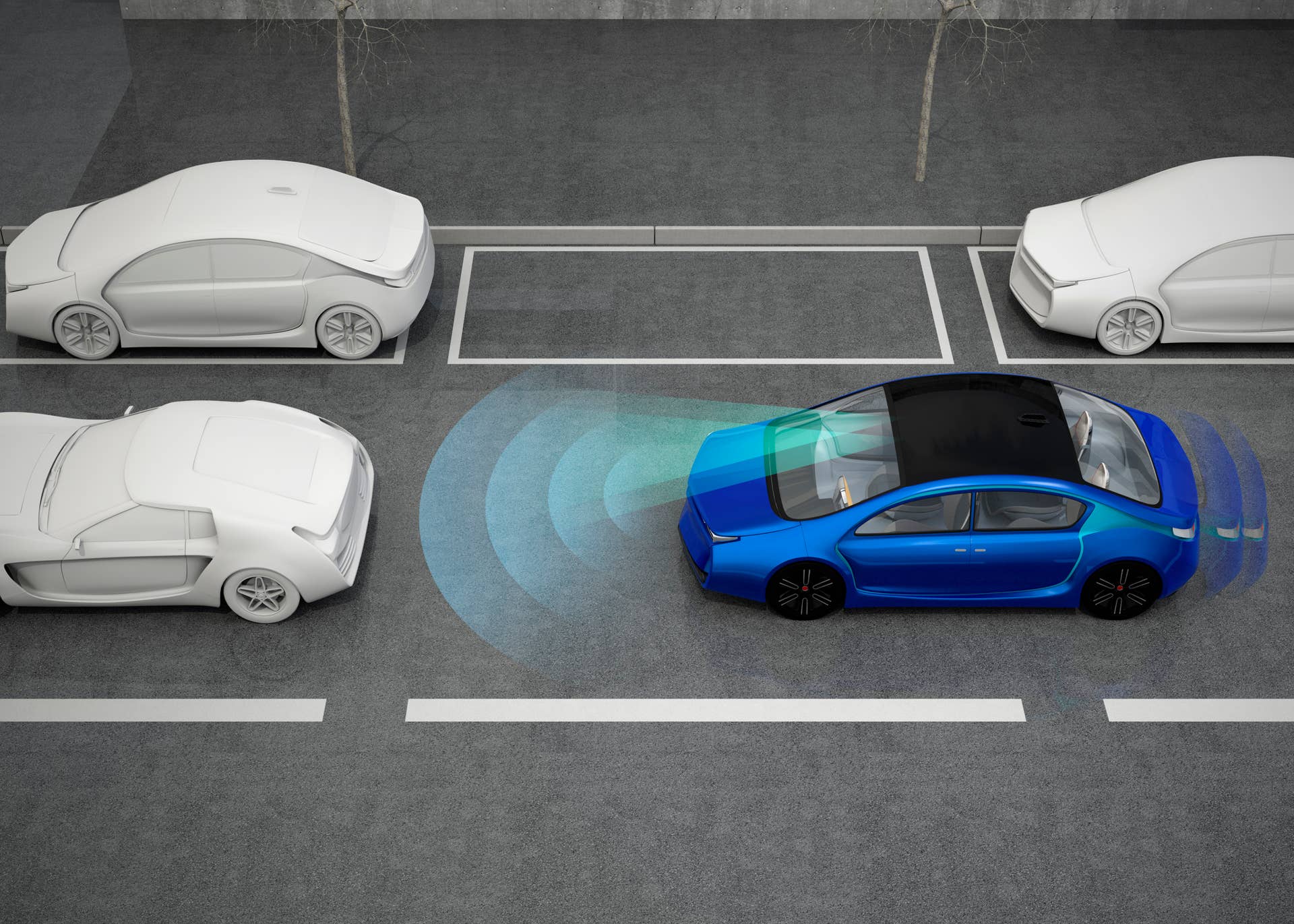 Automatic braking system concept.