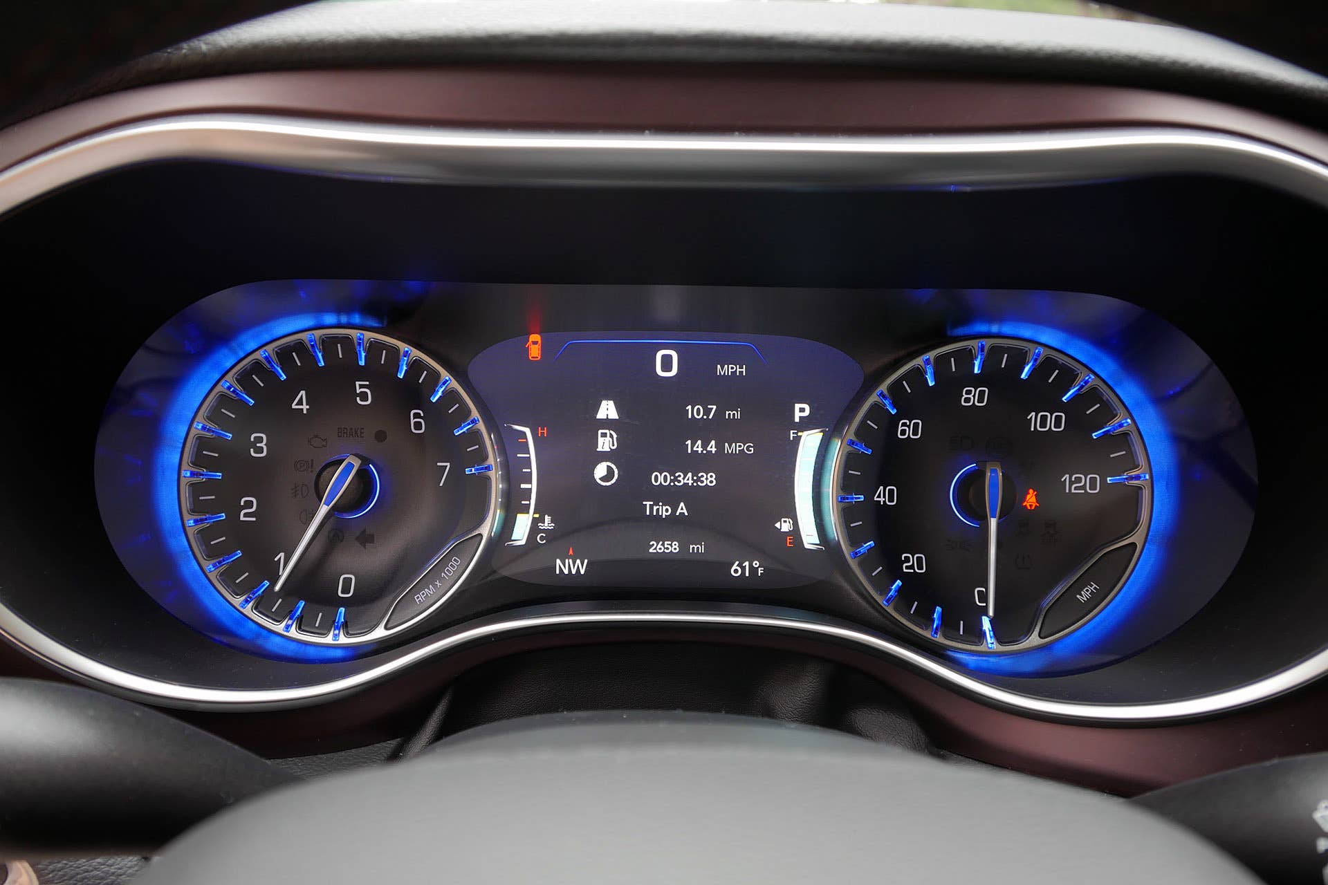 2017 Chrysler Pacifica gauges