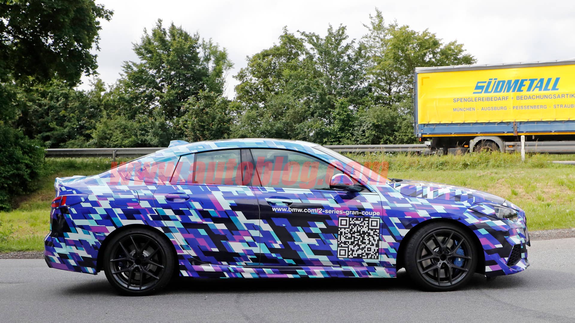 BMW 2 Series Gran Coupe spy shot profile