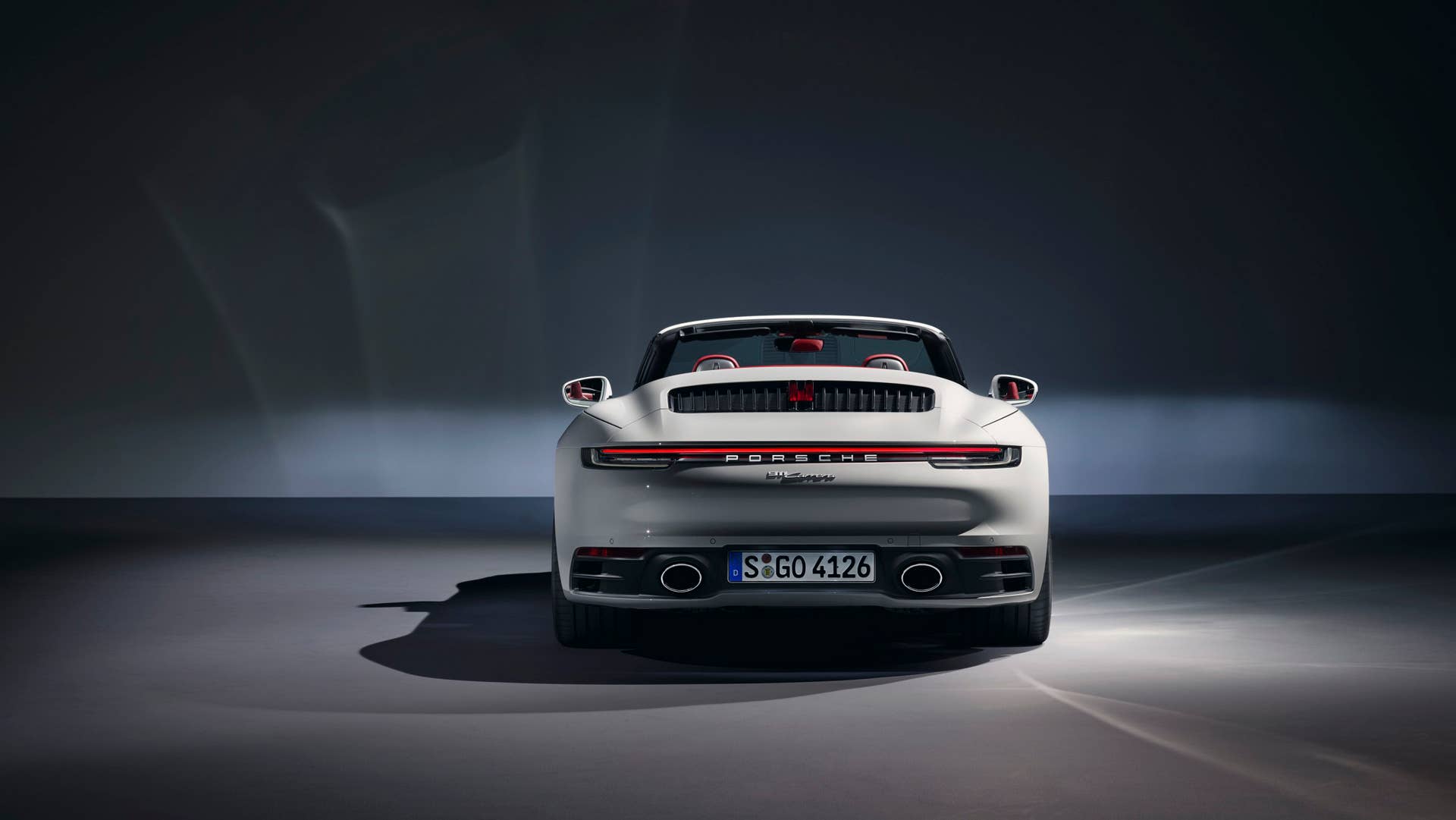 2020 Porsche 911 Carrera Cabriolet rear view