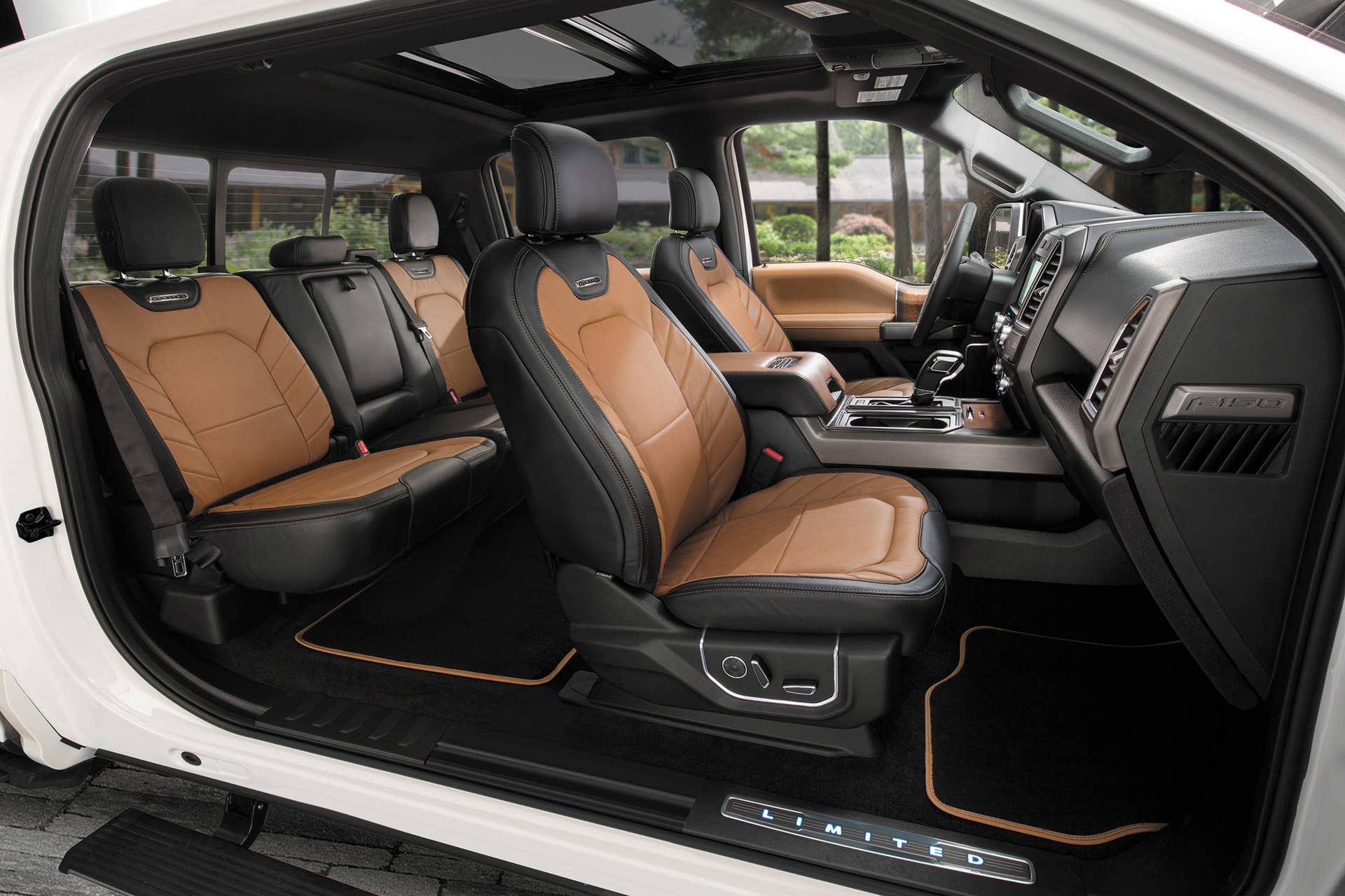 The 2016 Ford F-150 Limited interior.