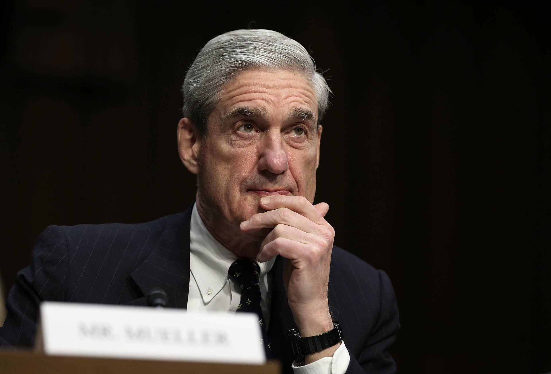 WASHINGTON, DC - MARCH 12: FBI Director Robert Mueller testifies during a hearing before the Senate (Select) Intelligence Committee March 12, 2013 on Capitol Hill in Washington, DC. The committee held a hearing on 'Current and Projected National Security Threats to the United States.' (Photo by Alex Wong/Getty Images)