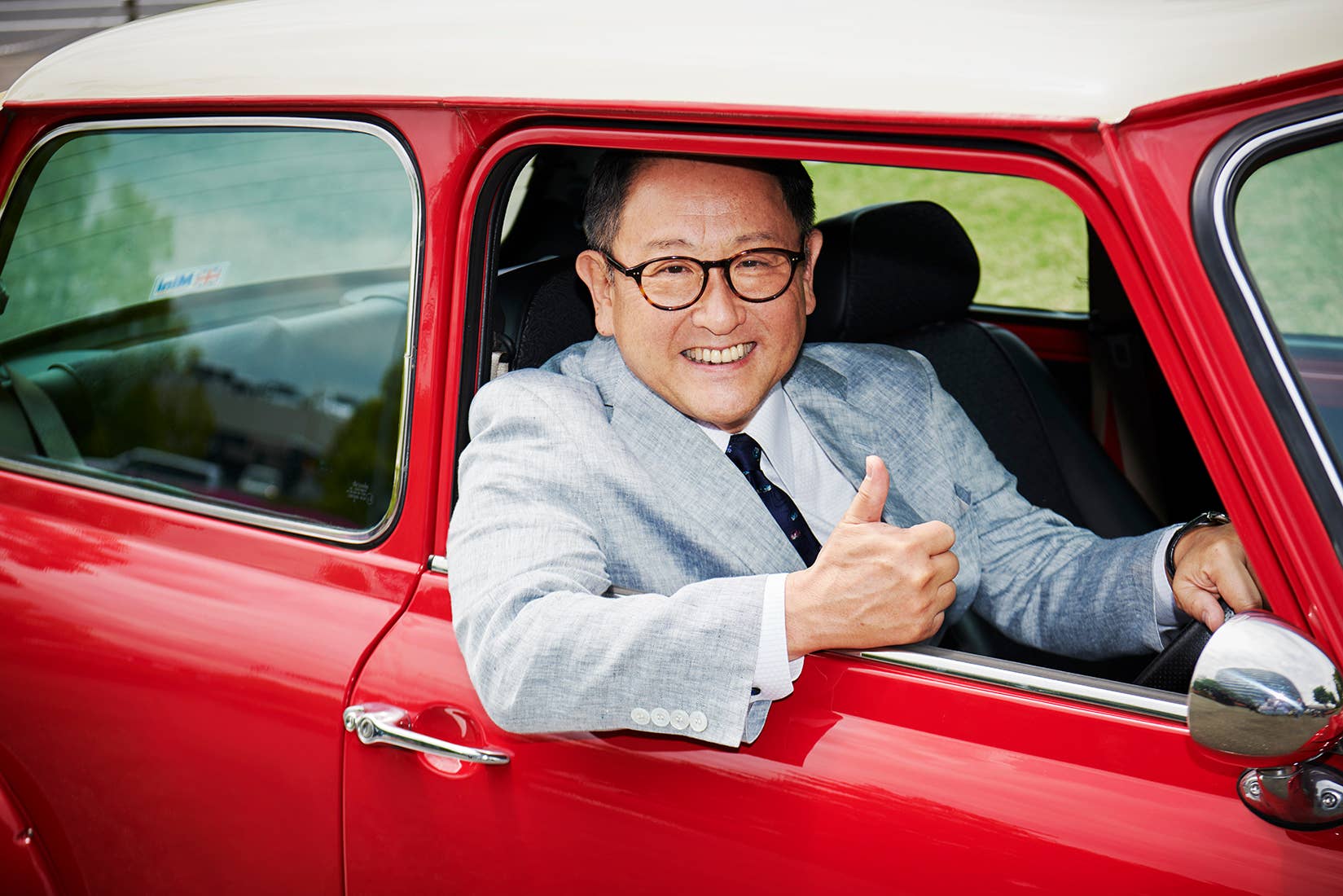 Akio Toyoda at Mirai Factory