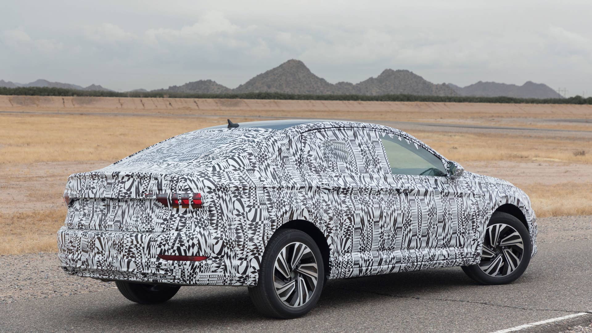 2019 Volkswagen Jetta Prototype rear quarter