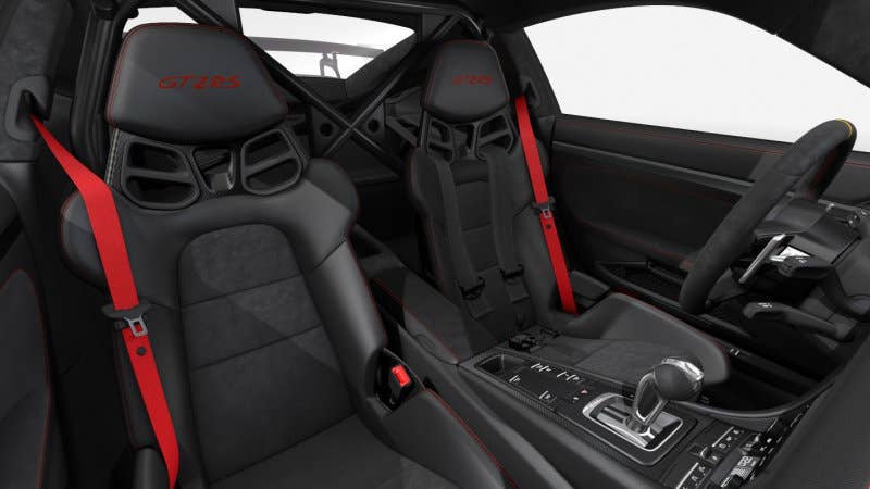 Porsche's Club Sport package includes a roll cage in Europe