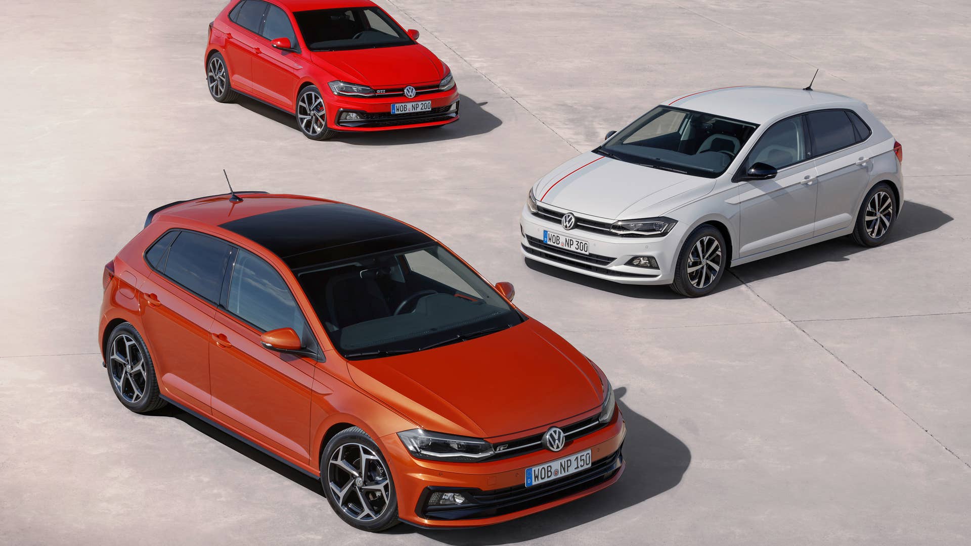 The new Polo: available with engines ranging from one liter to two.