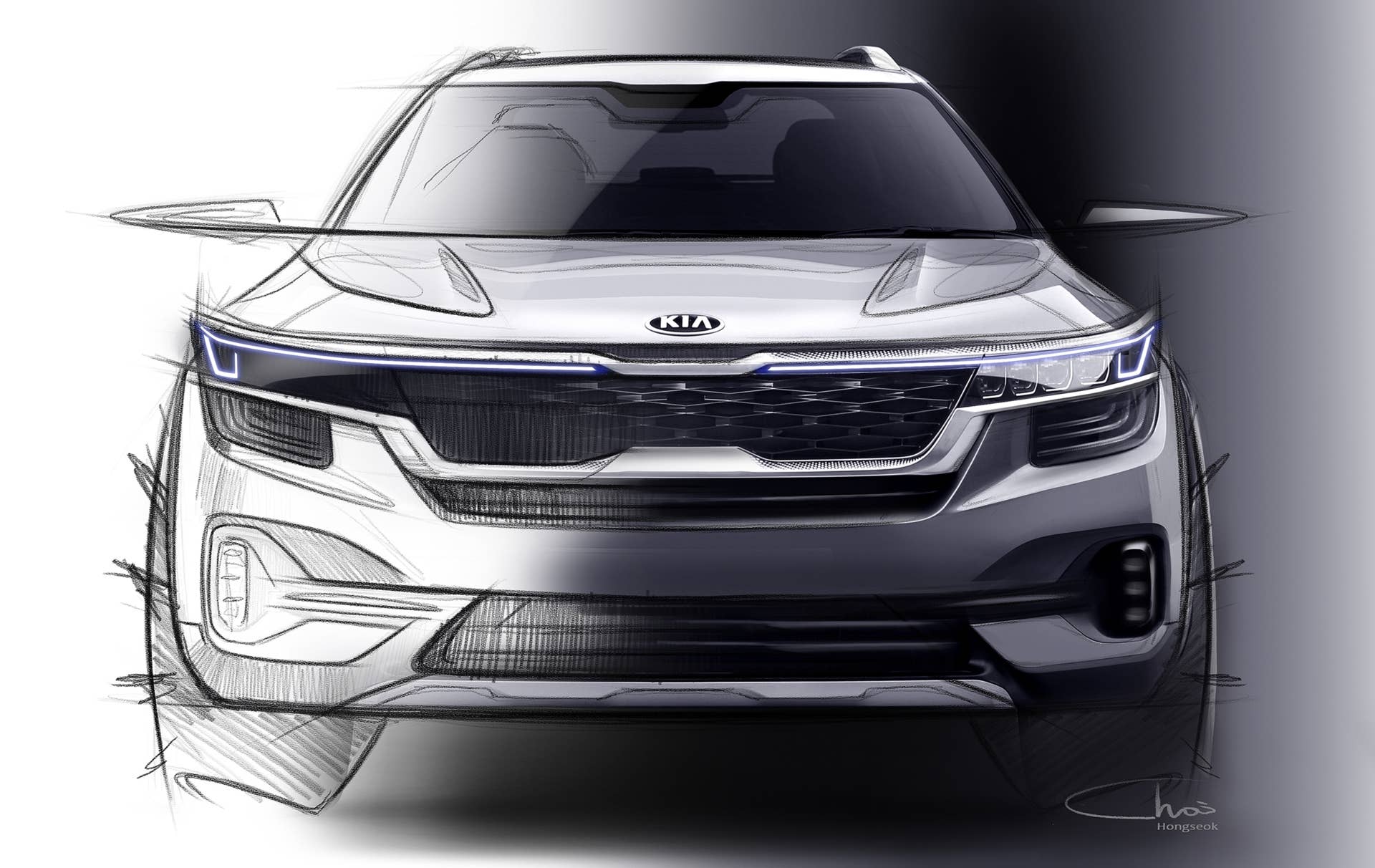 Kia Compact Crossover Sketches