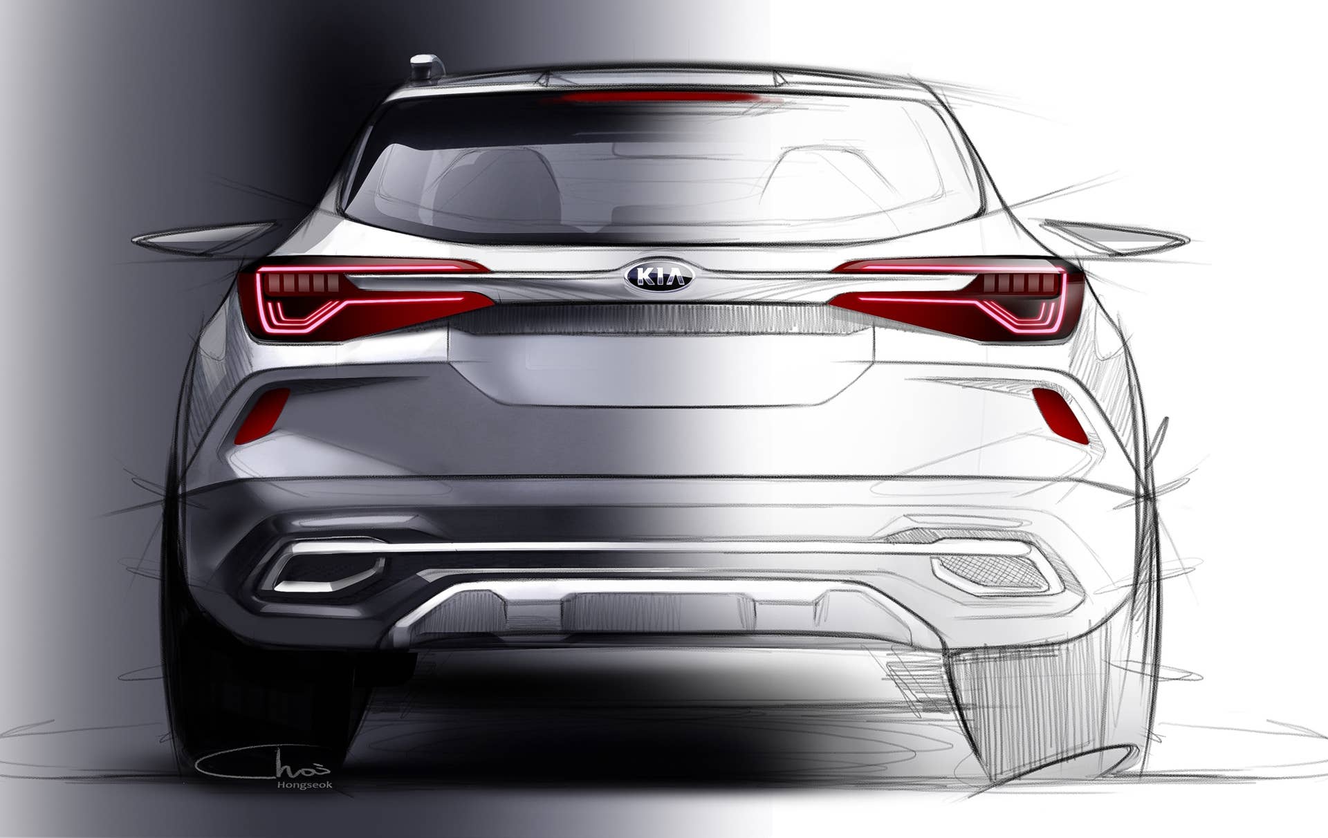 Kia Compact Crossover Sketches