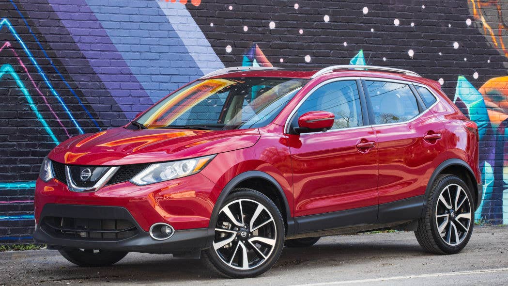 Nissan Rogue Sport in red