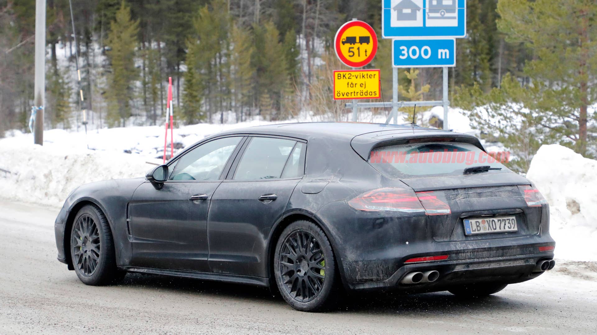 2019 Porsche Panamera Sport Turismo rear 3/4