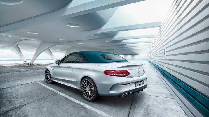 2018 Mercedes-AMG C63 Cabriolet Ocean Blue Edition (European model shown)