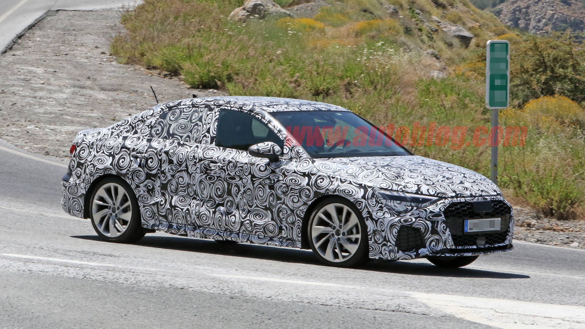 2020 Audi A3 sedan prototype