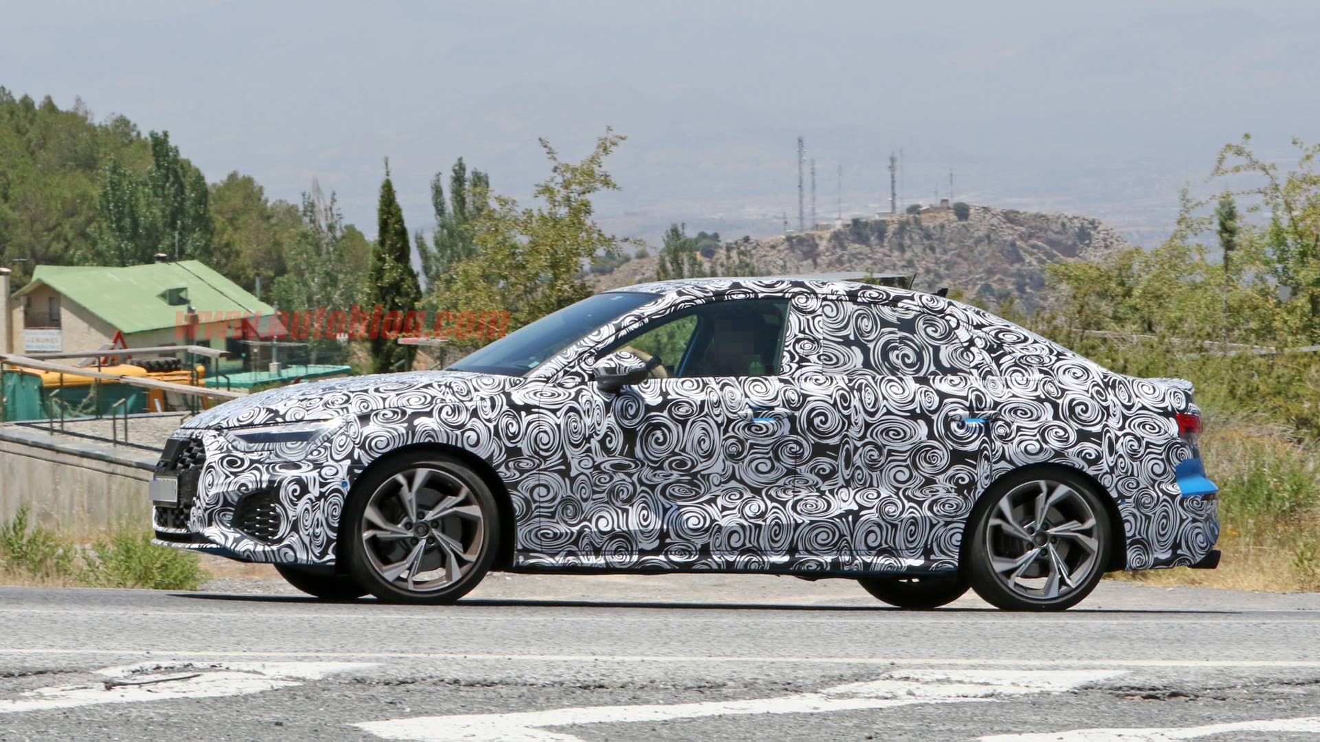 2020 Audi S3 sedan spy shot