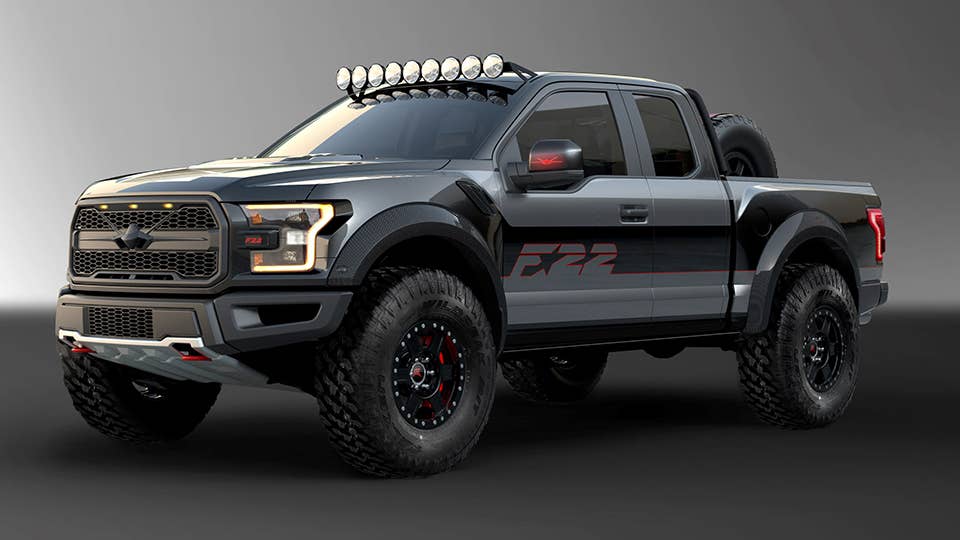 Ford F-150 F-22 Raptor lead