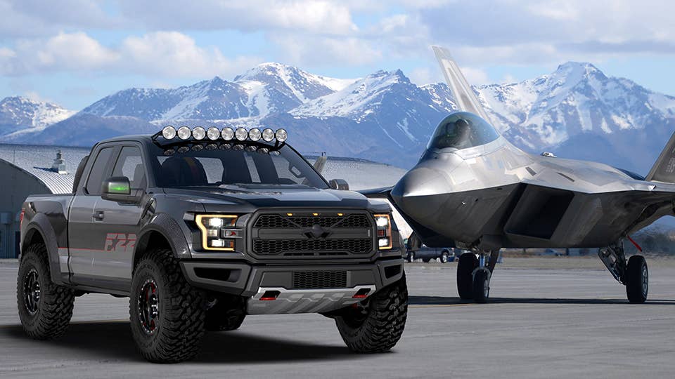 Ford F-150 F-22 Raptor plane