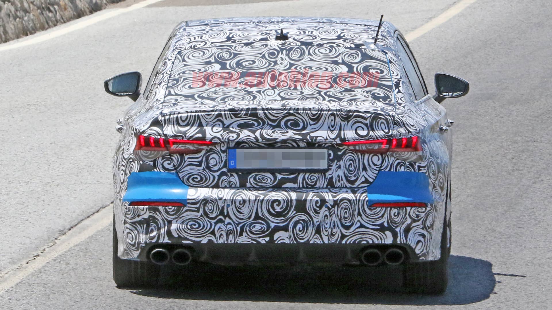 2020 Audi S3 sedan spy shot