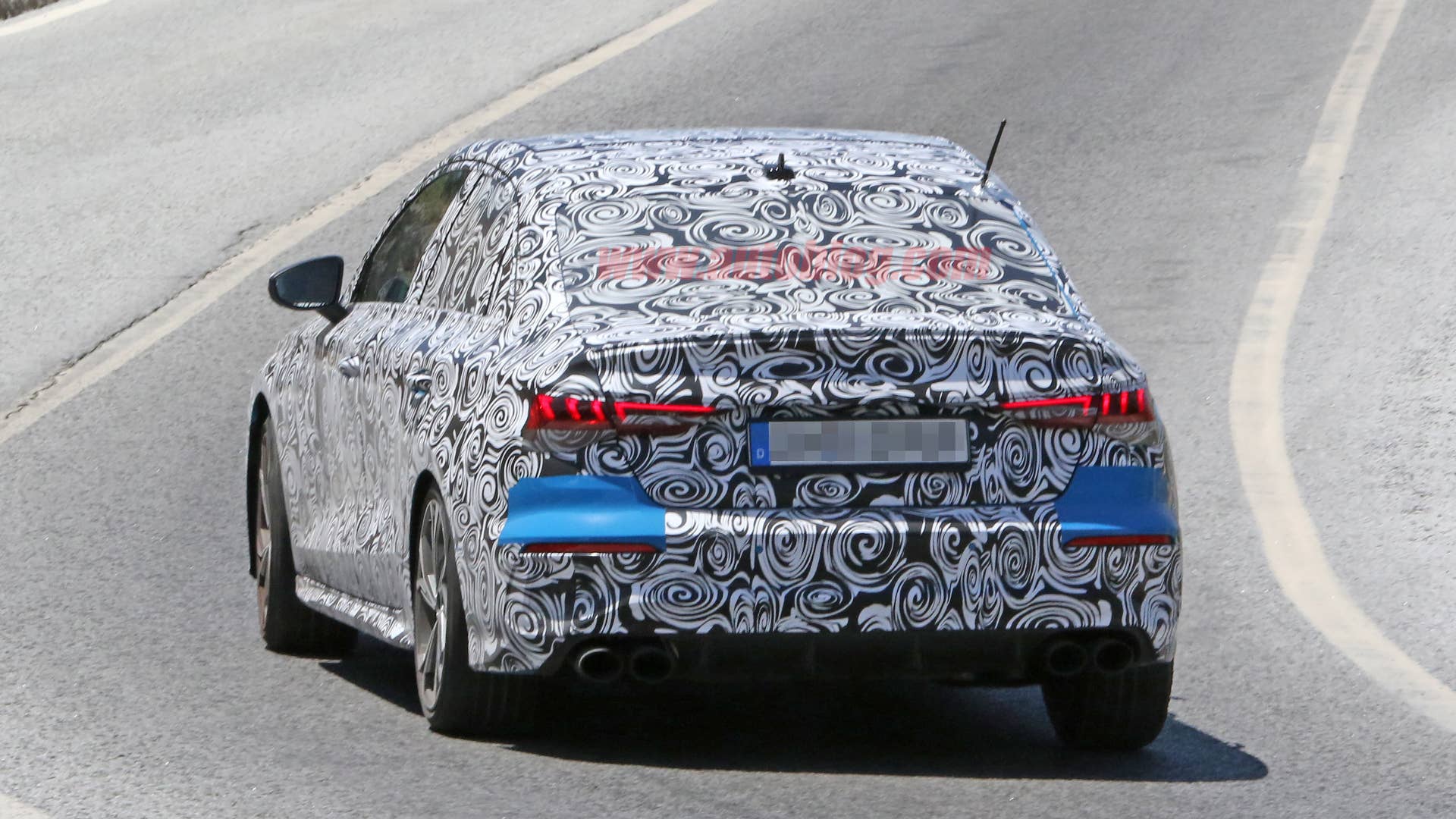 2020 Audi S3 sedan spy shot