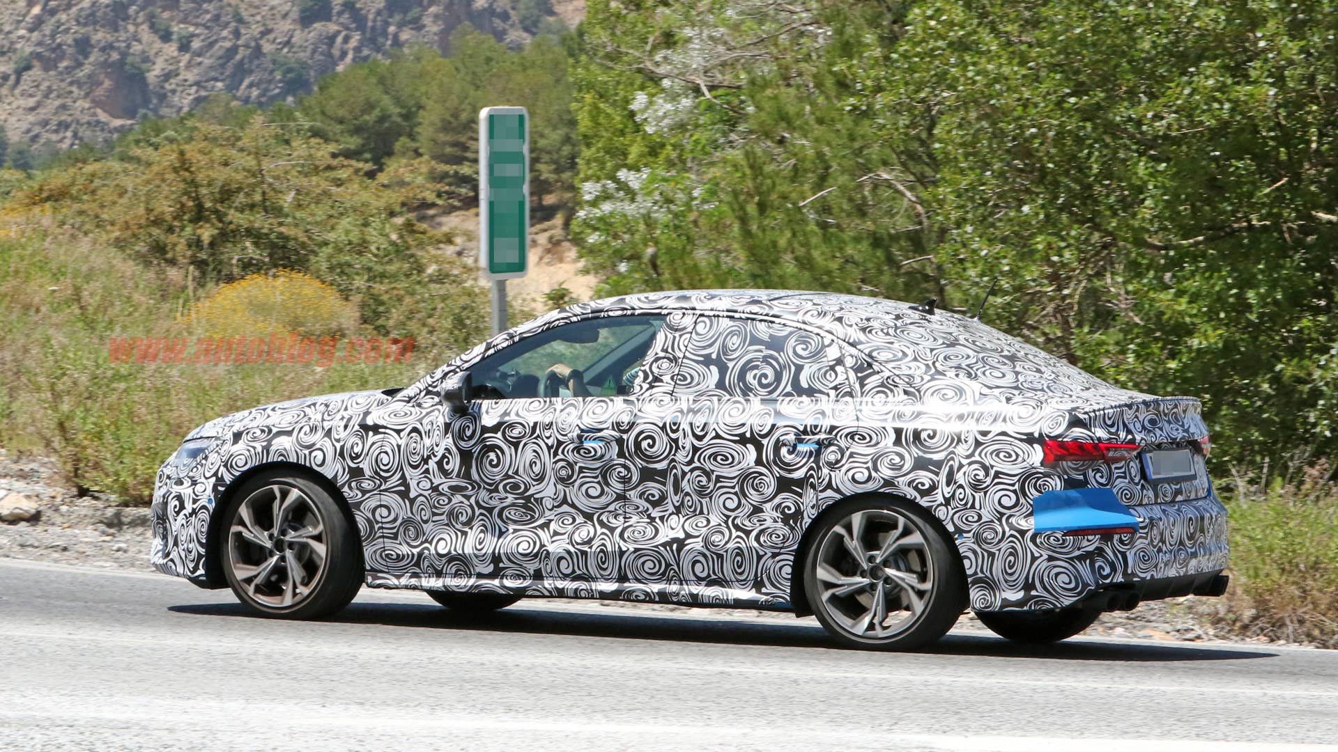 2020 Audi S3 sedan spy shot