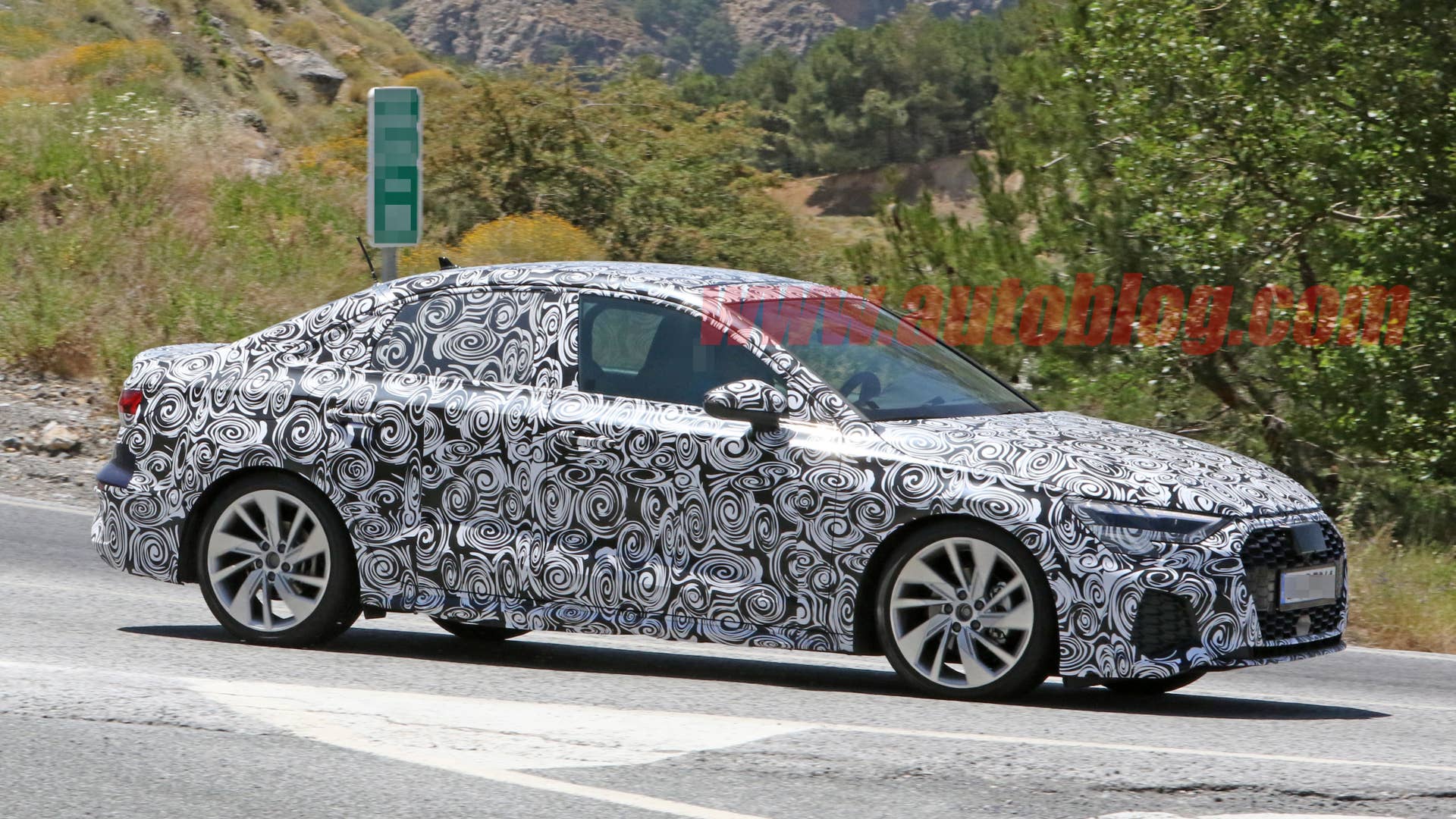 2020 Audi A3 sedan prototype