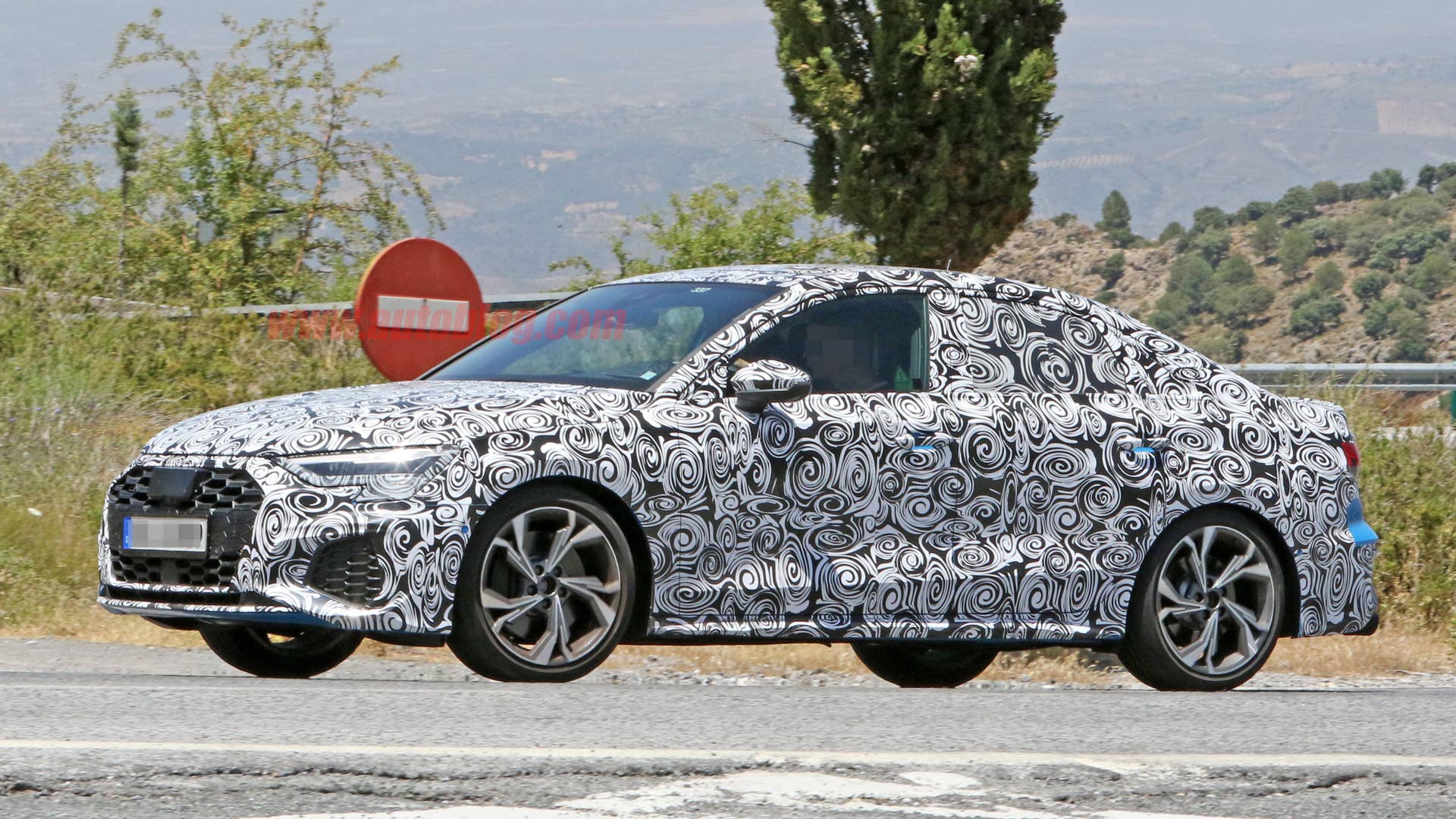 2020 Audi S3 sedan spy shot
