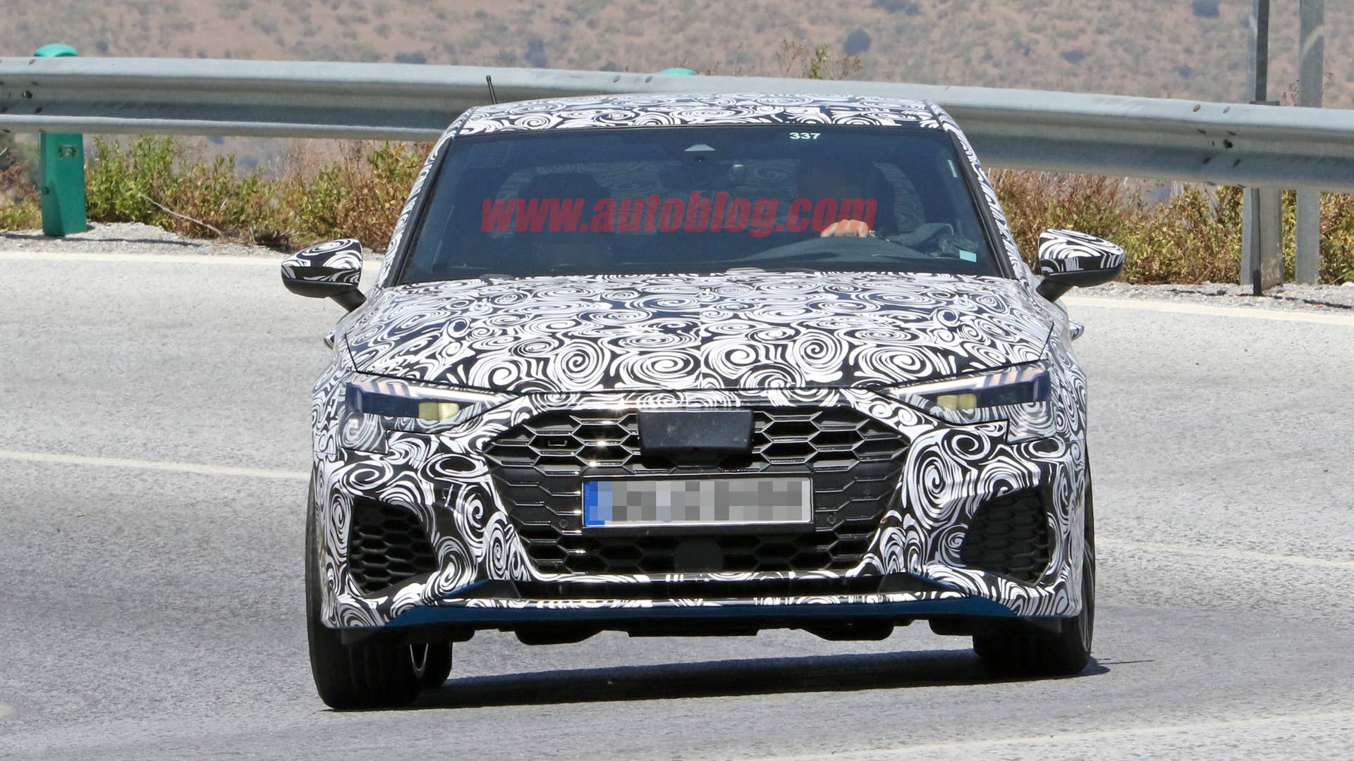 2020 Audi S3 sedan spy shot