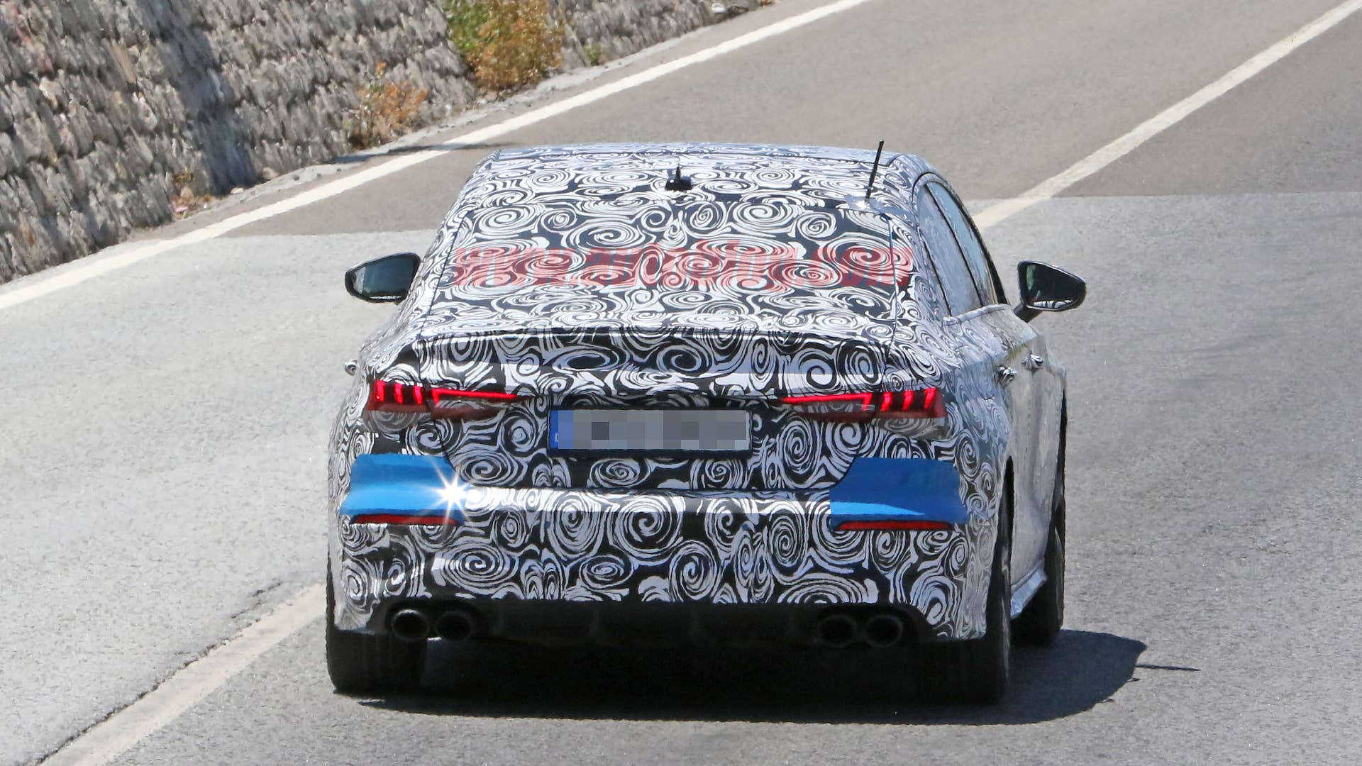 2020 Audi S3 sedan spy shot