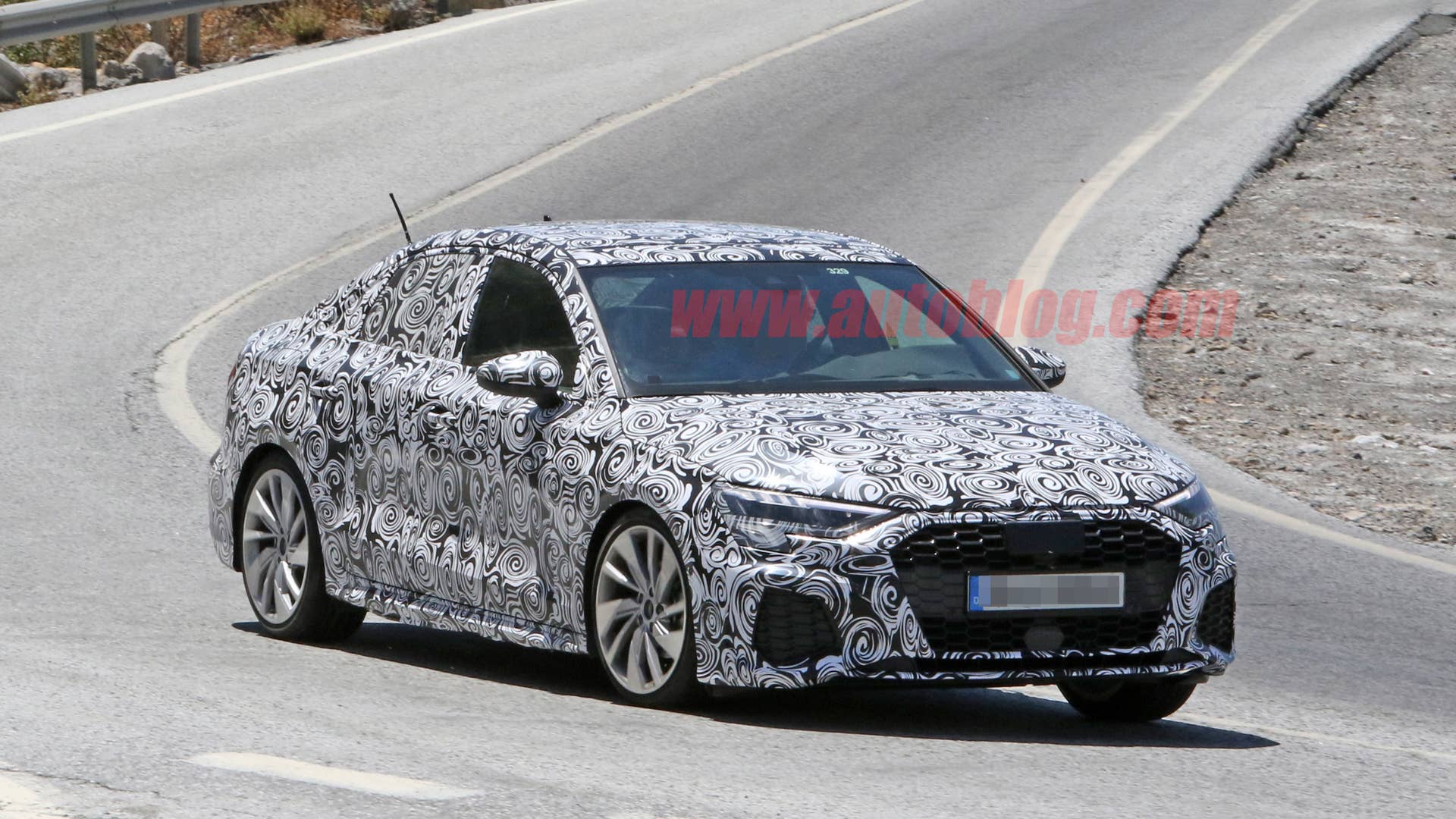 2020 Audi A3 sedan prototype