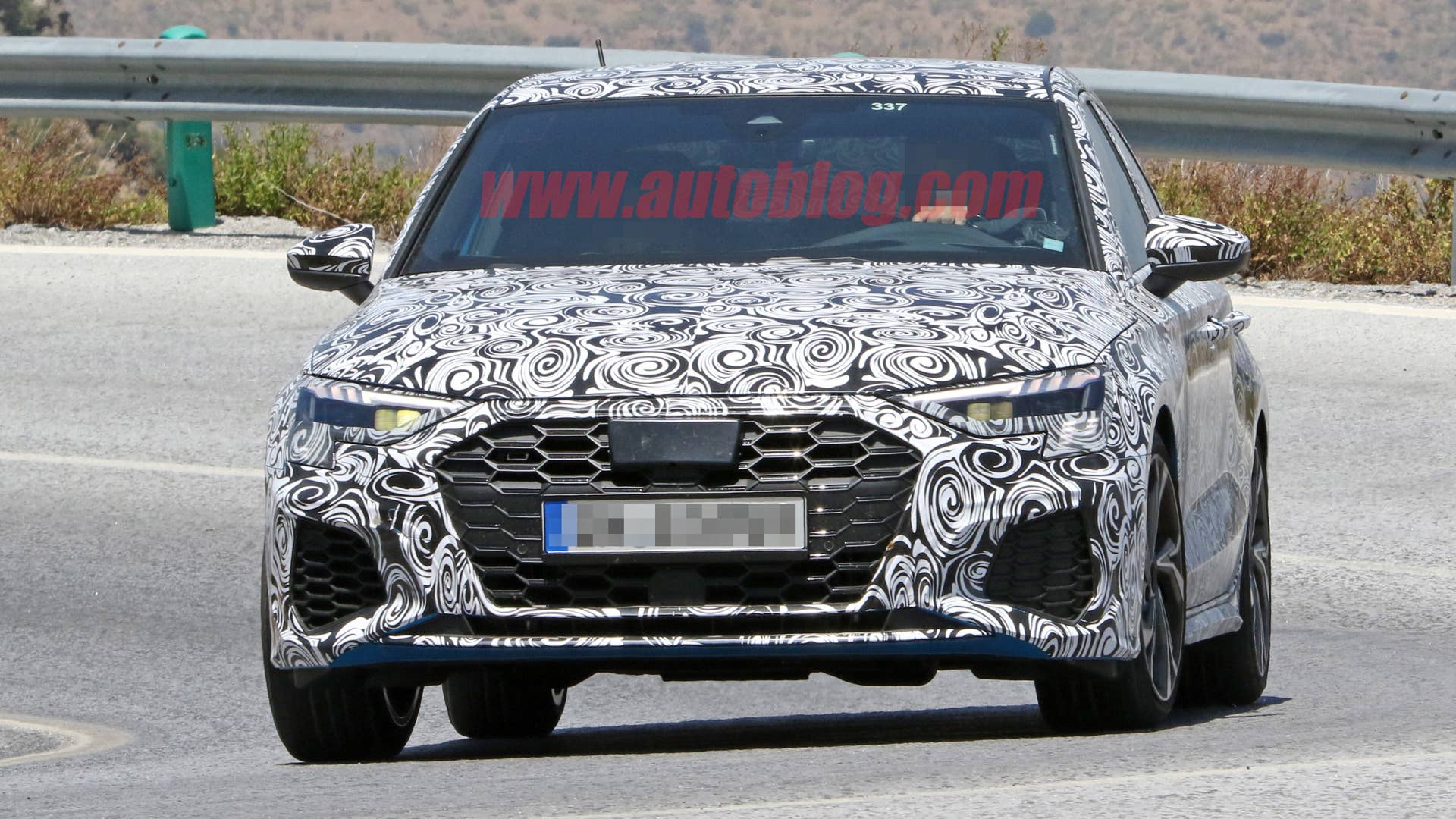 2020 Audi S3 sedan spy shot