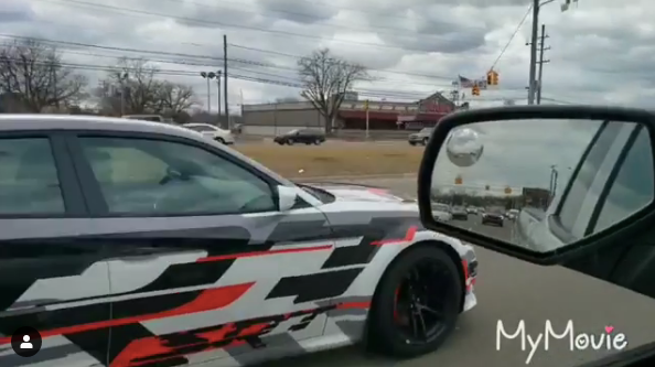 A view of what's believed to be the 2020 Dodge Charger SRT Hellcat widebody.