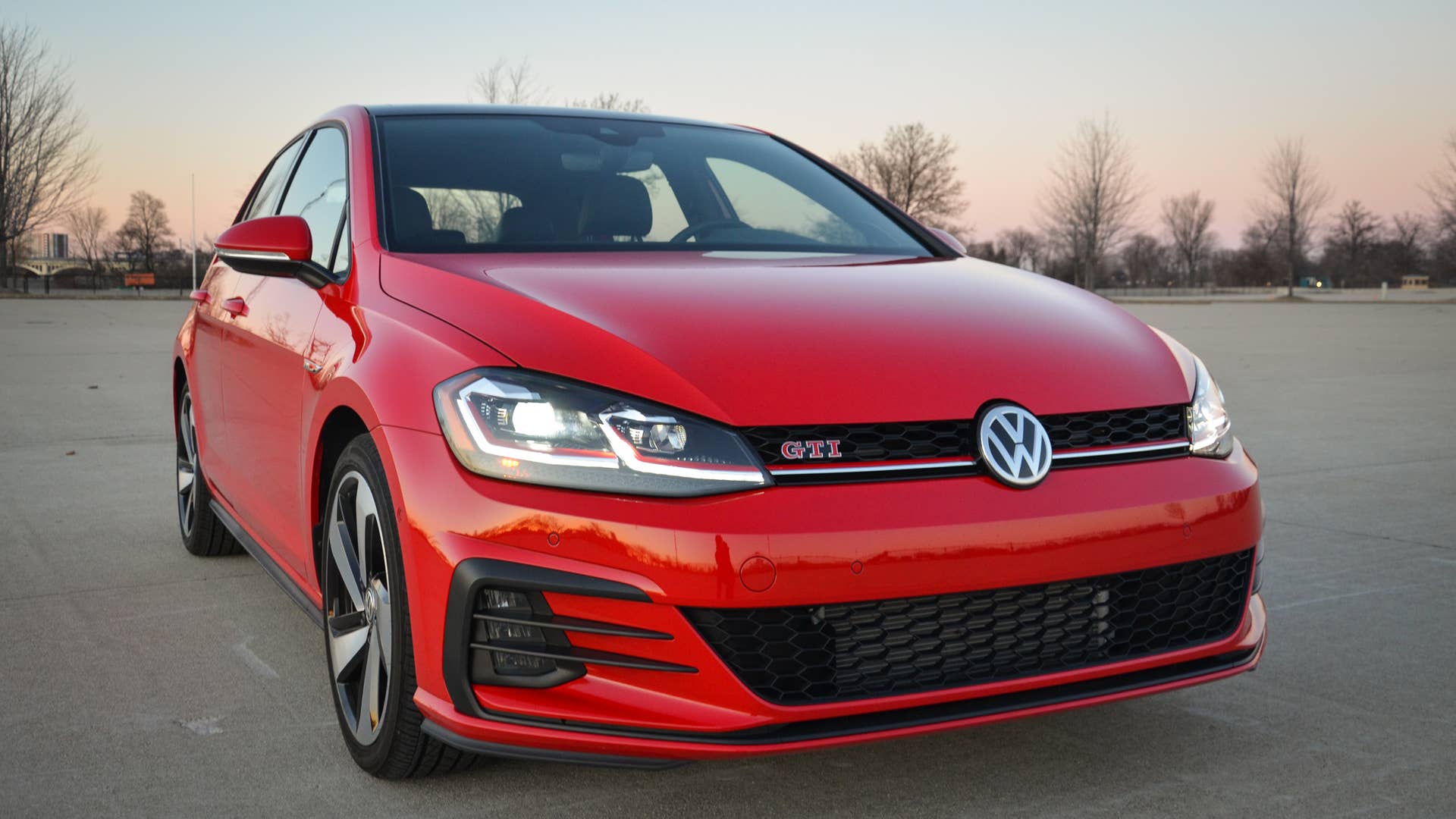 2019 VW GTI in red