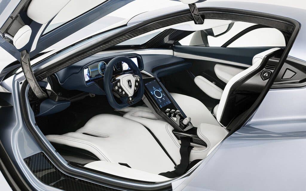 The Japanese electric hypercar built in Turin, Italy by MAT puts out 1,985 hp and 1,475 lb-ft, and claims to run to 60 mph in 1.69 seconds