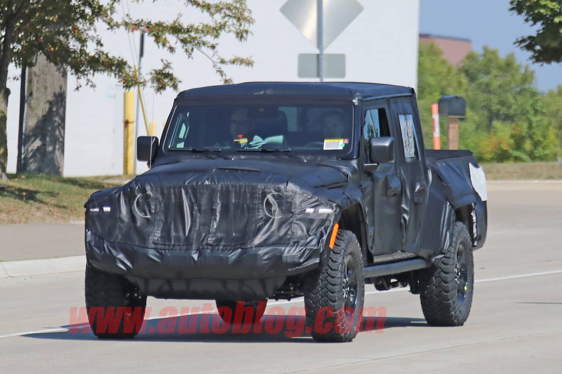 The Jeep Wrangler-based truck will apparently be named Gladiator, not Scrambler.