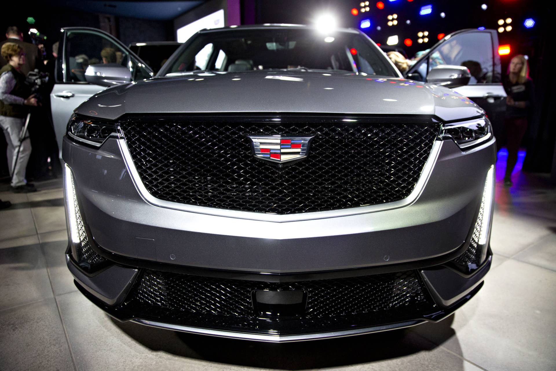 The General Motors Co. (GM) Cadillac XT6 sport utility vehicle (SUV) is displayed during an event at the 2019 North American International Auto Show (NAIAS) in Detroit, Michigan, U.S., on Sunday, Jan. 13, 2019. The new XT6 going on sale in the spring will be a second model in the lineup with a third row of seats for Cadillac to try to lure away luxury buyers shopping for Audis, BMWs and Mercedes-Benzes. Photographer: Daniel Acker/Bloomberg via Getty Images