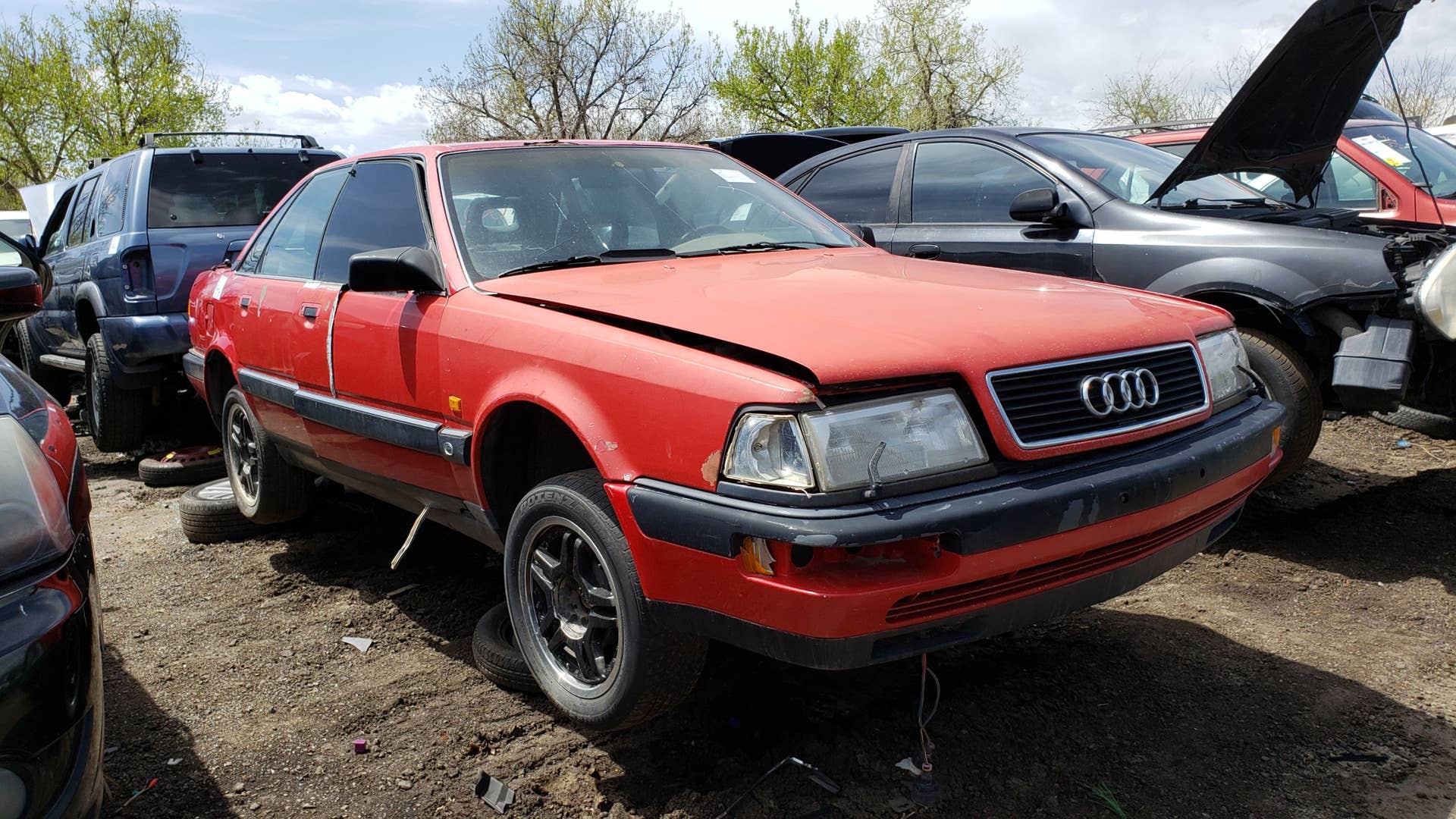 Junked 1989 Audi V8 Quattro