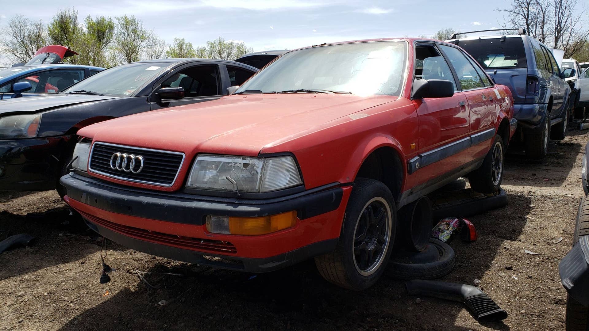 Junked 1989 Audi V8 Quattro