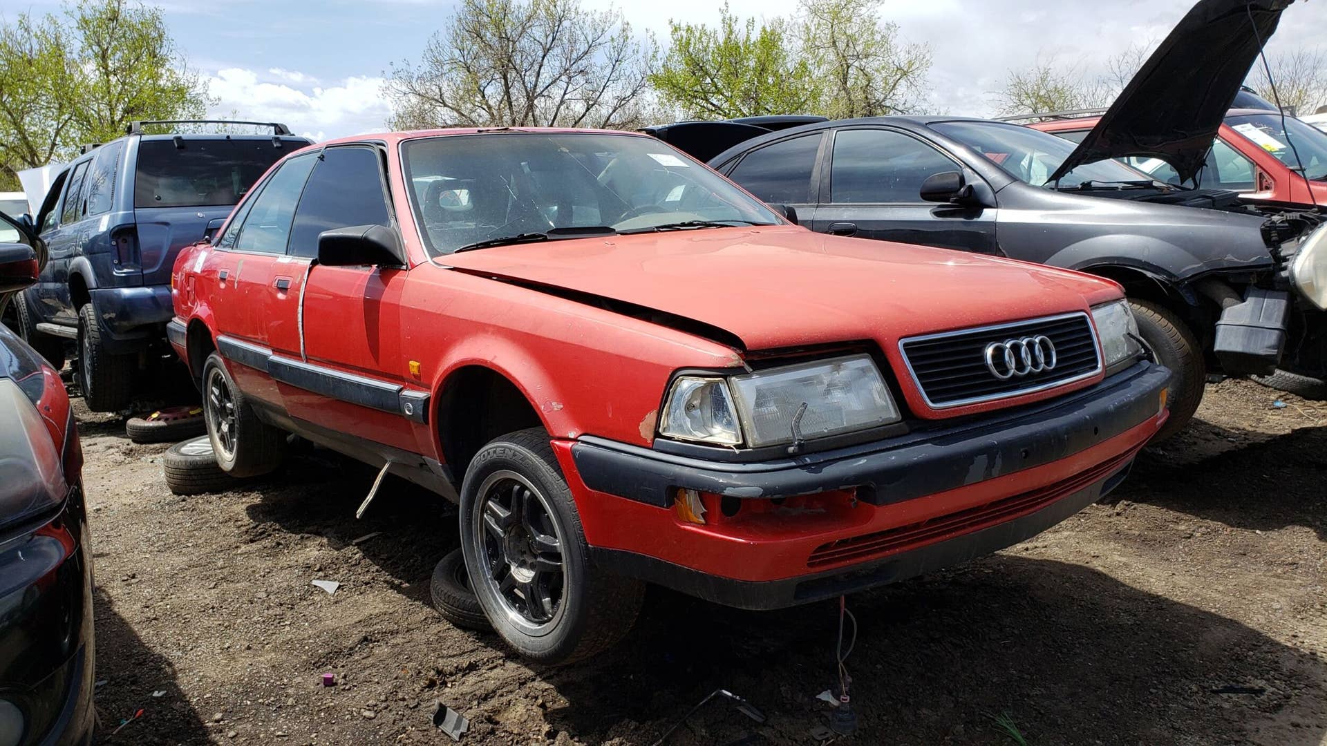 Junked 1989 Audi V8 Quattro