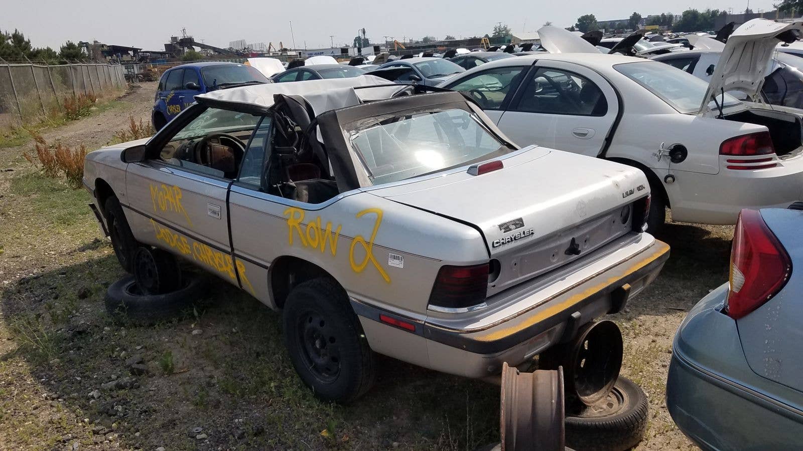 Junked 1991 Chrysler LeBaron convertible