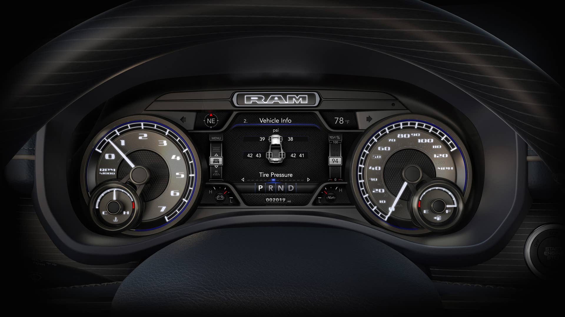 2019 Ram 2500 HD and 3500 HD interior