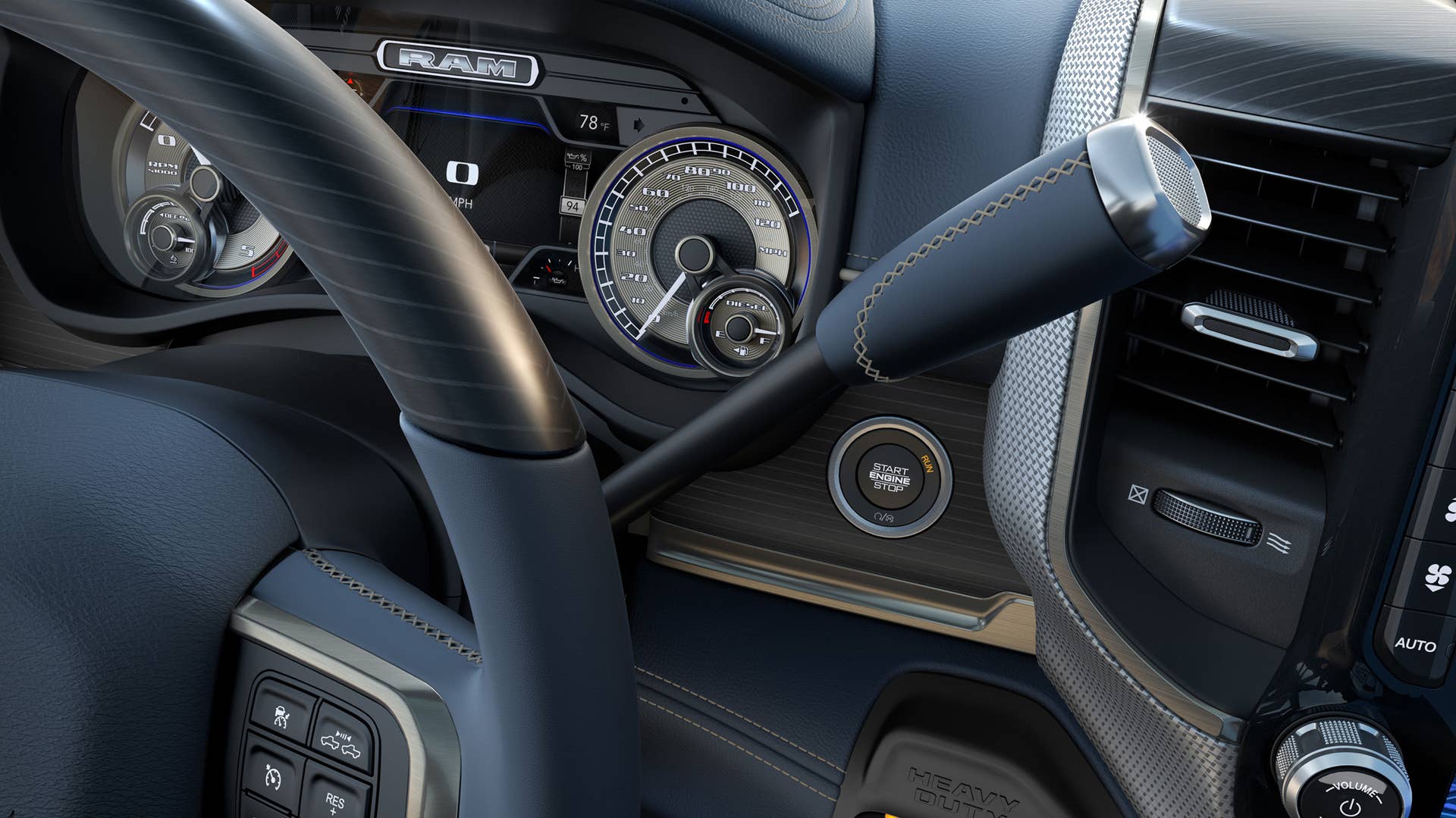 2019 Ram 2500 HD and 3500 HD interior