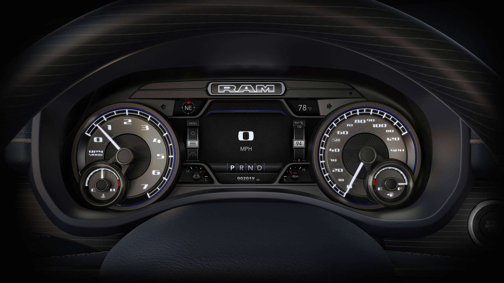 2019 Ram 2500 HD and 3500 HD interior