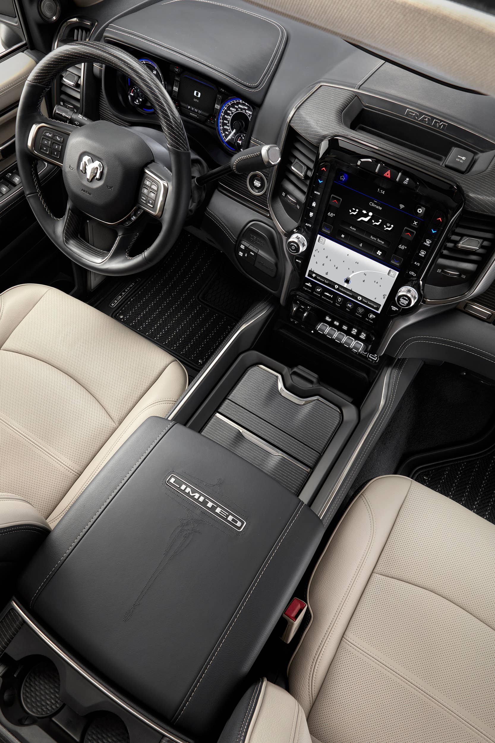 2019 Ram 2500 HD and 3500 HD interior