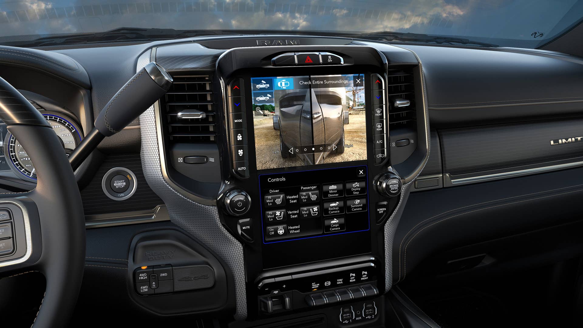 2019 Ram 2500 HD and 3500 HD interior