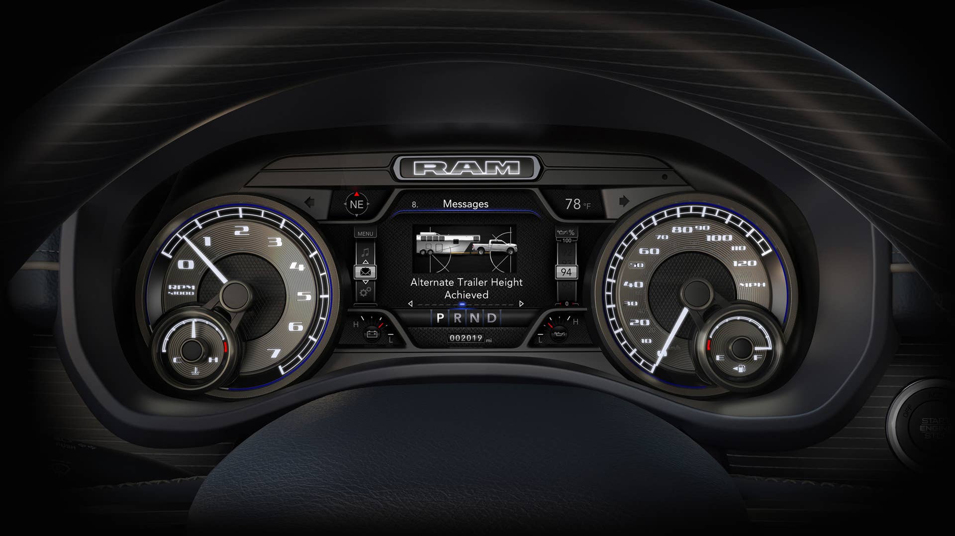 2019 Ram 2500 HD and 3500 HD interior