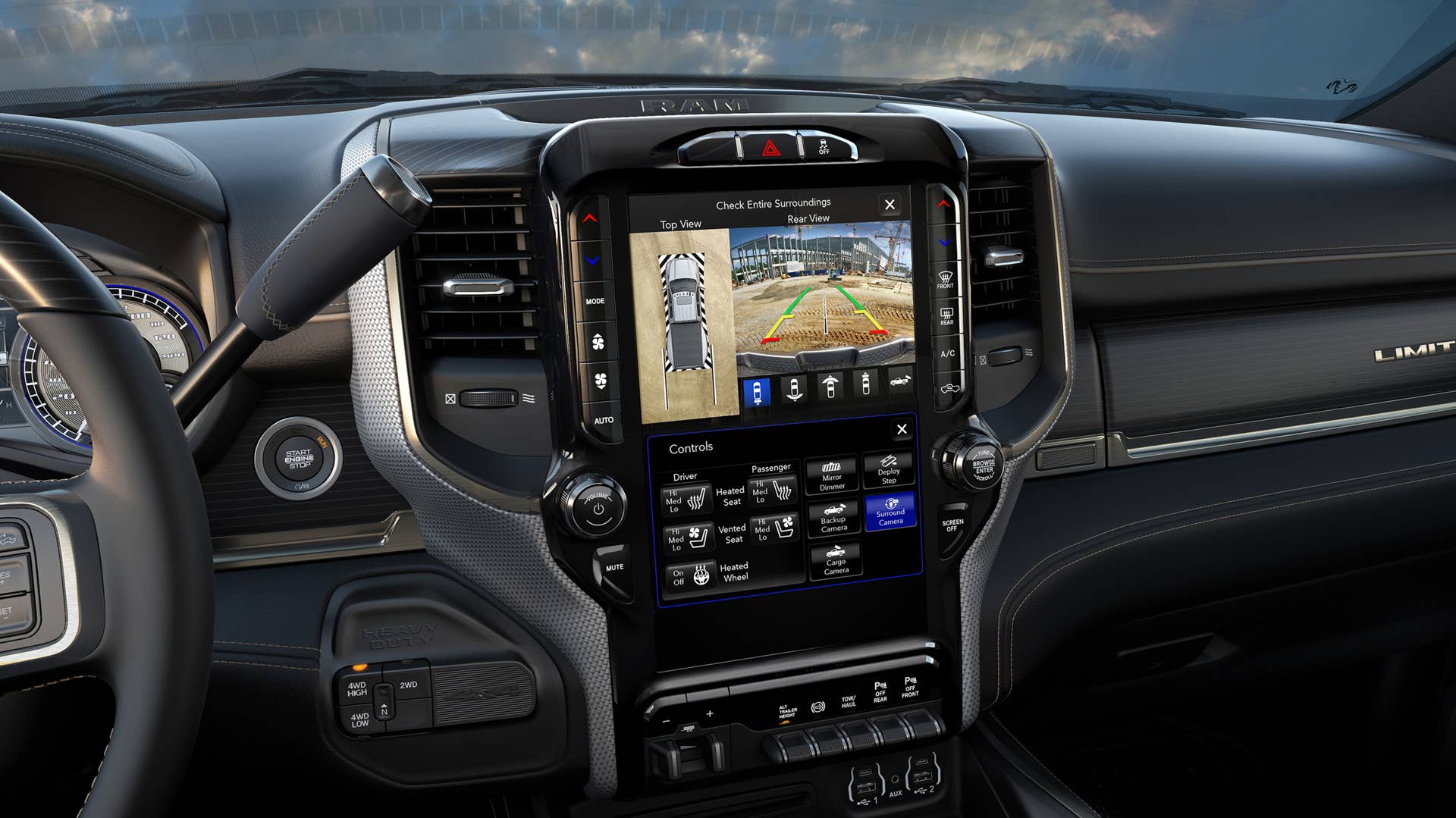 2019 Ram 2500 HD and 3500 HD interior
