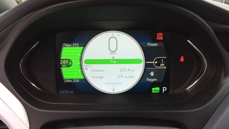 2017 Chevrolet Bolt EV instrument panel