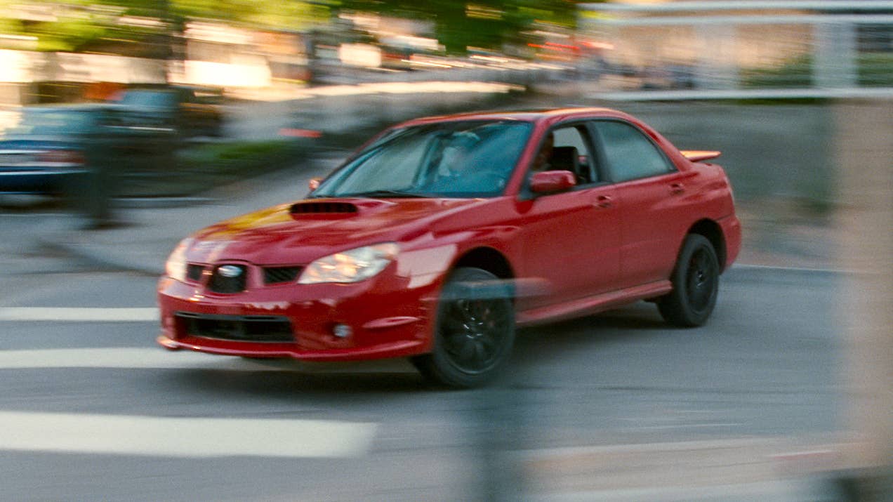 Car chase from TriStar Pictures' BABY DRIVER.