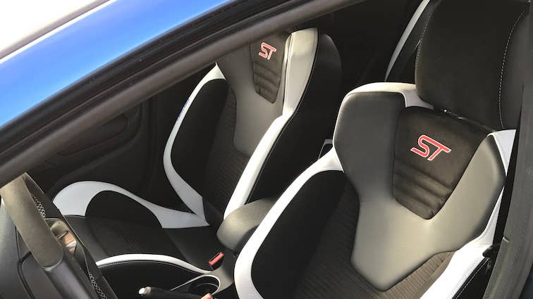 Liquid Blue Ford Fiesta ST Interior Seats